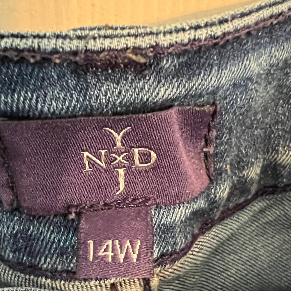 NYDJ Women's Boyfriend Jeans - Dark Indigo Blue - Picture 2 of 2
